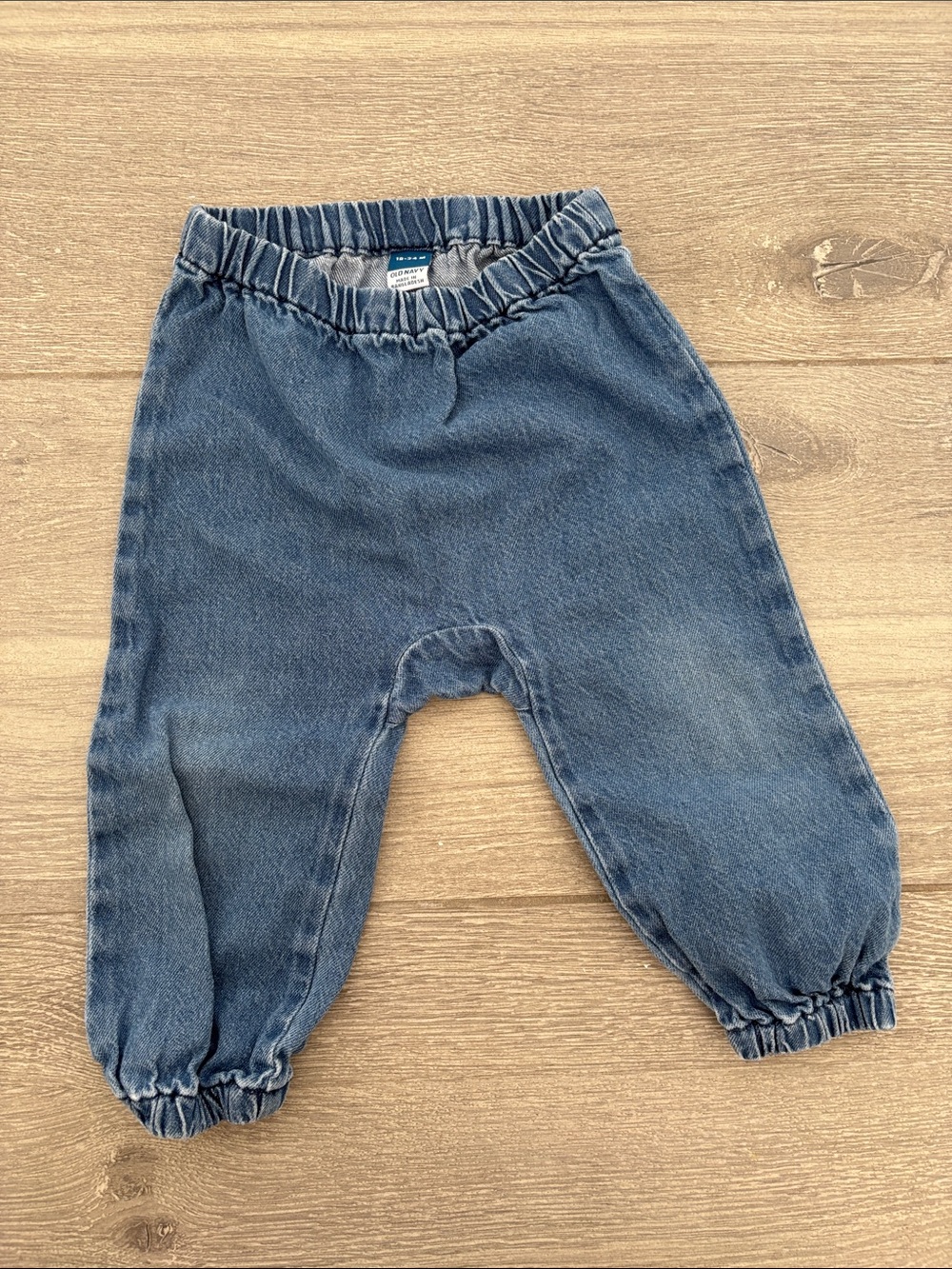 Blue Denim Kids Elastic Waist Bottoms